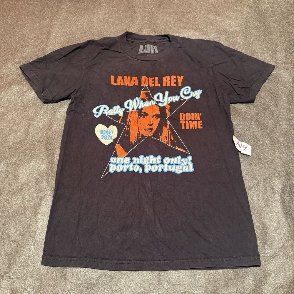 Lana Del Rey Womens TShirt Small Pretty When You Cry Porto Portugal Concert Tee
